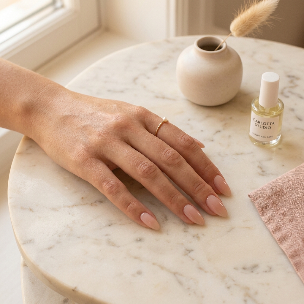 Uñas nude rosa — Carlotta Studio